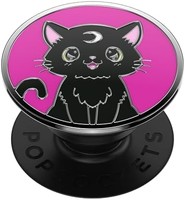 POPSOCKETS 泡泡骚 ​​​​带扩展支架的手机手柄 - 珐琅黑猫魔法图案