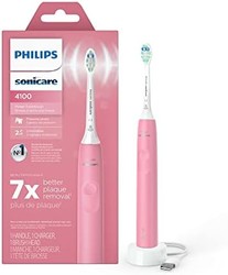 PHILIPS 飞利浦 Sonicare 4100 电动牙刷，带压力传感器的可充电电动牙刷，深粉色 HX3681/26