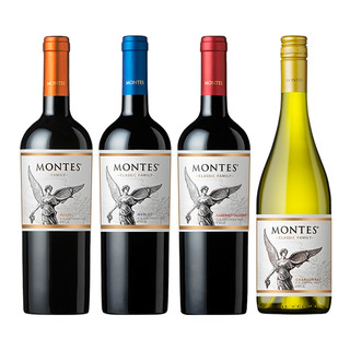 MONTES 蒙特斯 智利进口蒙特斯montes家族经典系列葡萄酒750ml 单支装