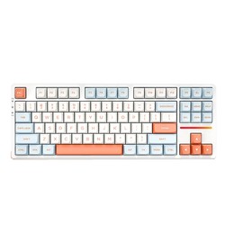 VGN V87 三模机械键盘 87键 动力银轴 果冻橙