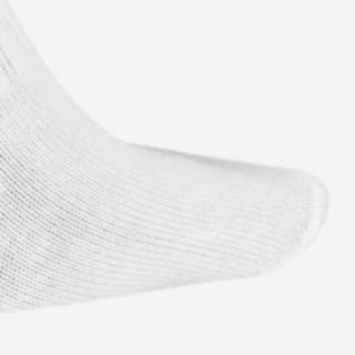 NIKE 耐克男女童短袜3双装DRI-FIT速干儿童运动袜子 白/(黑) S(22-24cm袜长)