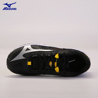 美津浓（MIZUNO）跑步鞋儿童运动鞋防滑球鞋男童训练鞋减震耐磨儿童鞋子K1GC222251 黑色 39码