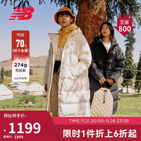 NEW BALANCE 23年男女同款百搭休闲连帽舒适保暖户外羽绒服AWJ33333 CIC M