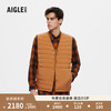 AIGLE艾高20户外保暖轻盈舒适时尚羽绒马甲男士上衣 摩卡棕黄 AP188 M(175/92A)