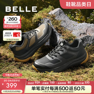 BeLLE 百丽 厚底休闲运动鞋男鞋新商场同户外山系登山鞋8DD01DM3 黑色 41