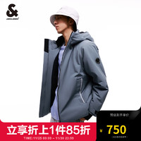 杰克琼斯 杰克·琼斯（JACK&JONES）23年冬季男士时尚百搭抽绳可调节连帽个性棉服外套223409018 E42幻境蓝