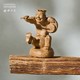 中国国家博物馆 历史文物3D树脂桌面摆件国博博物馆创意国潮文创家居文创生日礼物 击鼓说唱俑树脂摆件