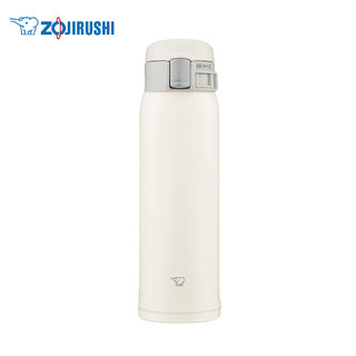 ZOJIRUSHI 象印 ZO JIRUSHI）弹盖保温保冷杯480ml白色 不锈钢户外防漏水杯SM-SF48WM