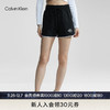 Calvin Klein  Jeans24春季女士简约字母印花抽绳腰纯棉运动短裤J222935 BEH-太空黑 M