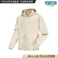 YONEX/尤尼克斯 32034CR/39026CR 23FW自然环保系列 男女同款运动卫衣 32034CR 沙滩米黄（男款） L