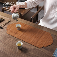 Lorica 骆易家 竹茶席新中式禅意竹制垫子茶具配件隔热防水竹垫茶垫