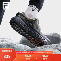 斐乐（FILA）BOA EXPLORER男鞋跑步鞋户外运动鞋男 山灰色/沥青灰-MA 45