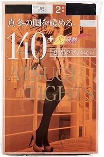 ATSUGI 厚木 TIGHTS FP14002P 女士连裤袜 140D 2双装 2组 M-L 深棕