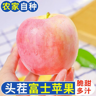 果农侠 山西脆甜冰糖心红富士苹果当季时令新鲜水果整箱丑苹果 10斤普箱单果80-85mm净重8.5-9斤