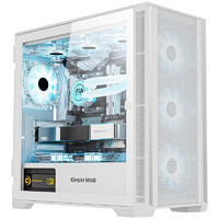 Great Wall 長城 冰霜X3W白色電腦機箱（M-ATX/360水冷位/U3/9風扇位/磁吸翻門/五槽PCI/兼容4080）