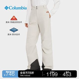 Columbia哥伦比亚户外女子银点单板防水保暖滑雪裤WR1068 278 M(160/62A)