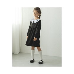 PAIRMANON 日本直邮pairmanon儿童两种领口设计选择连衣裙 优雅A线剪裁 适合