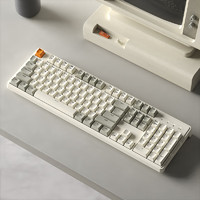 skn 104键机械键盘  九凤PRO-白翼轴-三模客制化版本