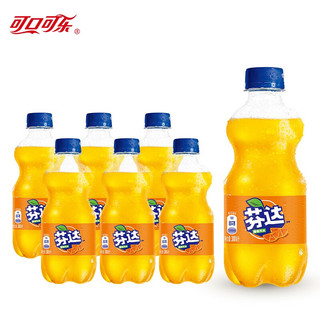 Fanta 芬达 可口可乐（Coca-Cola）300ml碳酸饮料迷你mini小瓶装汽水饮品 芬达300ml（1瓶）