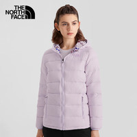 北面 羽绒服女户外保暖双面穿700蓬羽绒外套5AY2 9V5/紫色