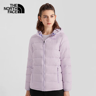 THE NORTH FACE 北面 羽绒服女户外保暖双面穿700蓬羽绒外套5AY2 9V5/紫色 L