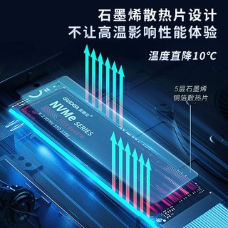 GUDGA 固德佳 M.2 NVMe PCIe3.0*4 512GB 固态硬盘SSD 长江TLC颗粒