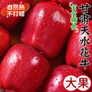 正鲜季 天水甘肃粉面苹果蛇红果老人儿童水果平安果1 3斤 花牛苹果65-70mm