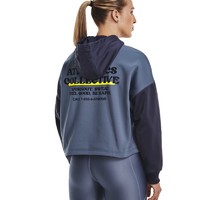 安德玛 官方奥莱UA 女士跑步健身训练休闲运动加绒连帽卫衣1374529
