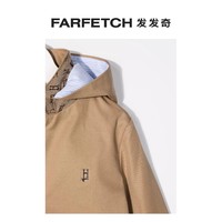 Herno 童装logo标牌棉质连帽夹克 FARFETCH发发奇