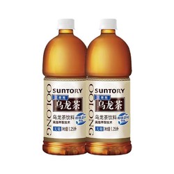 SUNTORY 三得利 乌龙茶1.25L*4瓶大瓶家用休闲乌龙茶
