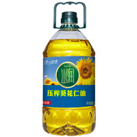 PLUS会员：山润 压榨葵花仁油5L 食用油 物理压榨一级 充氮保鲜 家庭装