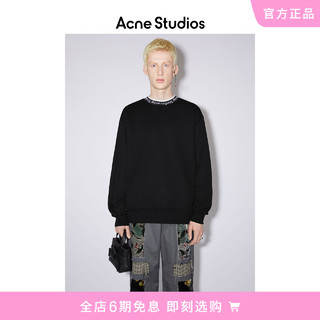 Acne Studios男士 经典徽标字母印花领口宽松休闲套头卫衣运动衫