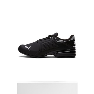 PUMA 彪马 男士 Viz Runner Repeat 宽幅跑鞋 - 黑色/白色 【美国奥莱