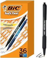 BiC 比克 柔软手感可伸缩圆珠笔36支