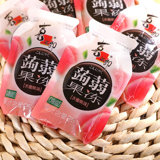 XIZHILANG 喜之郎 零脂蒟蒻果冻6包共120g水蜜桃味果汁布丁儿童休闲零食代餐
