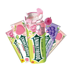 doublemint绿箭无糖薄荷糖35粒铁盒装6盒