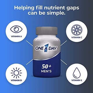 One-A-Day 男士 50+ 优势复合维生素，补充维生素 A、C、E、B6、B12、钙和维生素 D，200 片