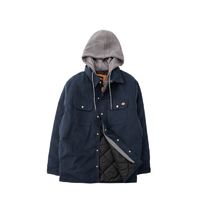 Dickies 帝客 男士假两件连帽宽松大码工装夹克潮牌棉服外套冬