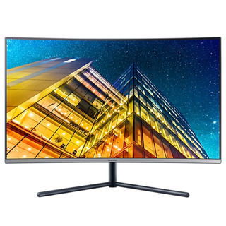 SAMSUNG 三星 32英寸4K曲面屏U32R590CWC超高清设计绘图电脑显示器