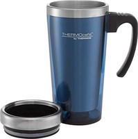 THERMOS 膳魔师 ThermoCafé by Thermos 半透明旅行马克杯，蓝色，420 毫升，1 件（1 件装）