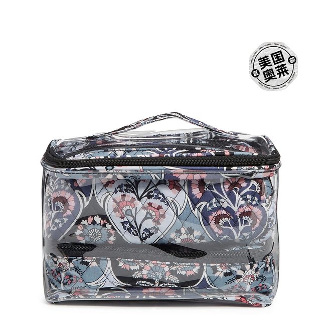 Vera Bradley 棉质 4 件套。化妆品收纳盒 - 华丽的花朵 【美国奥