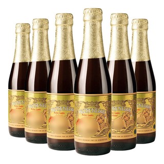 Lindemans 林德曼 桃子啤酒 精酿果啤 250ml*6瓶 比利时进口