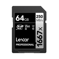 Lexar 雷克沙 SD卡1667X数码相机内存卡单反专业高速连拍存储卡
