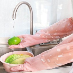 CEO 希艺欧 洗碗家务手套加长束口保暖防水防疫非PVC耐用手套清洁神器
