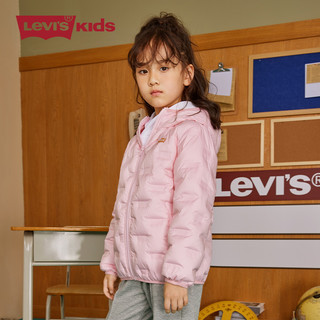 Levi's 李维斯 童装儿童轻薄羽绒服冬男女童短款连帽外套厚