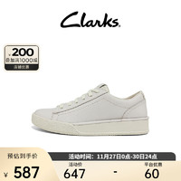 Clarks 其乐 女鞋艺动系列板鞋时尚小白鞋单鞋春平底鞋透气休闲鞋