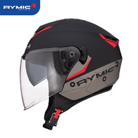 PLUS会员：RYMIC 睿觅 摩托车头盔 红灰天狼星 XL (适合头围59-60)