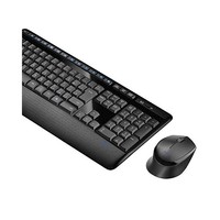 Logicool 罗技 无线鼠标 黑&无线电脑键盘黑套装 MK34