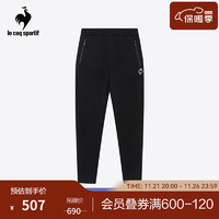 乐卡克（Le coq sportif）法国公鸡男款冬三色系列针织长裤运动裤CB-4602234 黑色/BLK 3XL