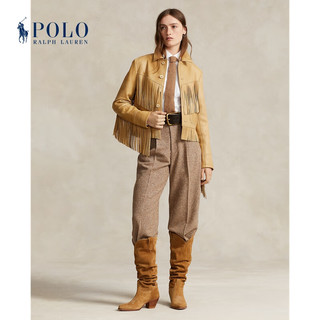Polo Ralph Lauren 拉夫劳伦 女装 23年秋宽松版褶裥粗花呢长裤RL25152 200-棕色 8